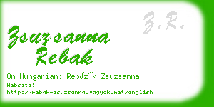 zsuzsanna rebak business card